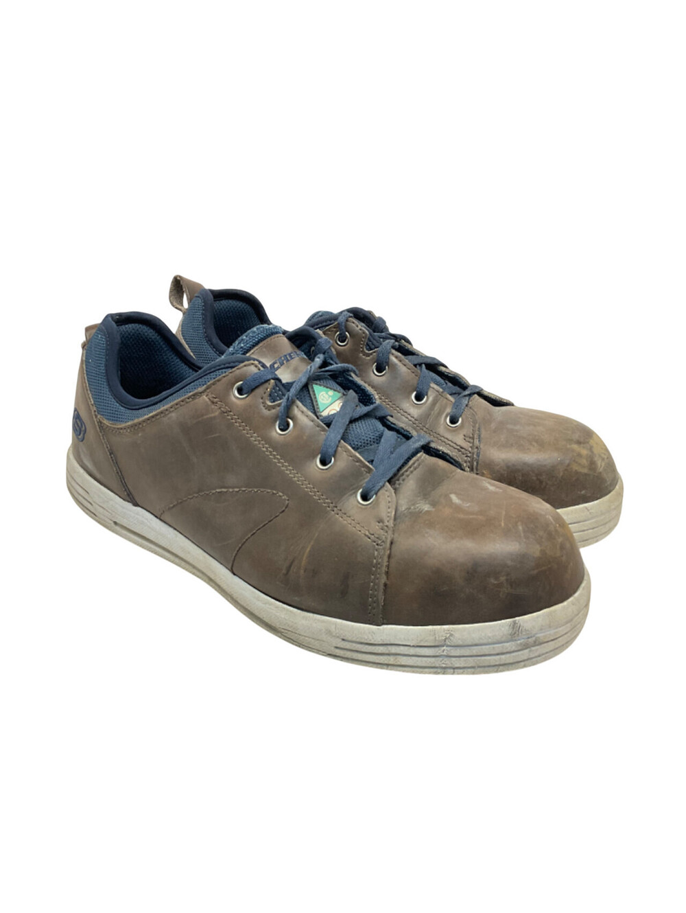 DAKOTA Men's Steel Toe Steel Plate Skate Safety Work Shoes 99999070 Brown 10.5M